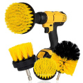 3Pcs/Set Electric Drill Brush Kit Plastic Round Cleaning Brush For Carpet Glass Car Tires Nylon Brushes